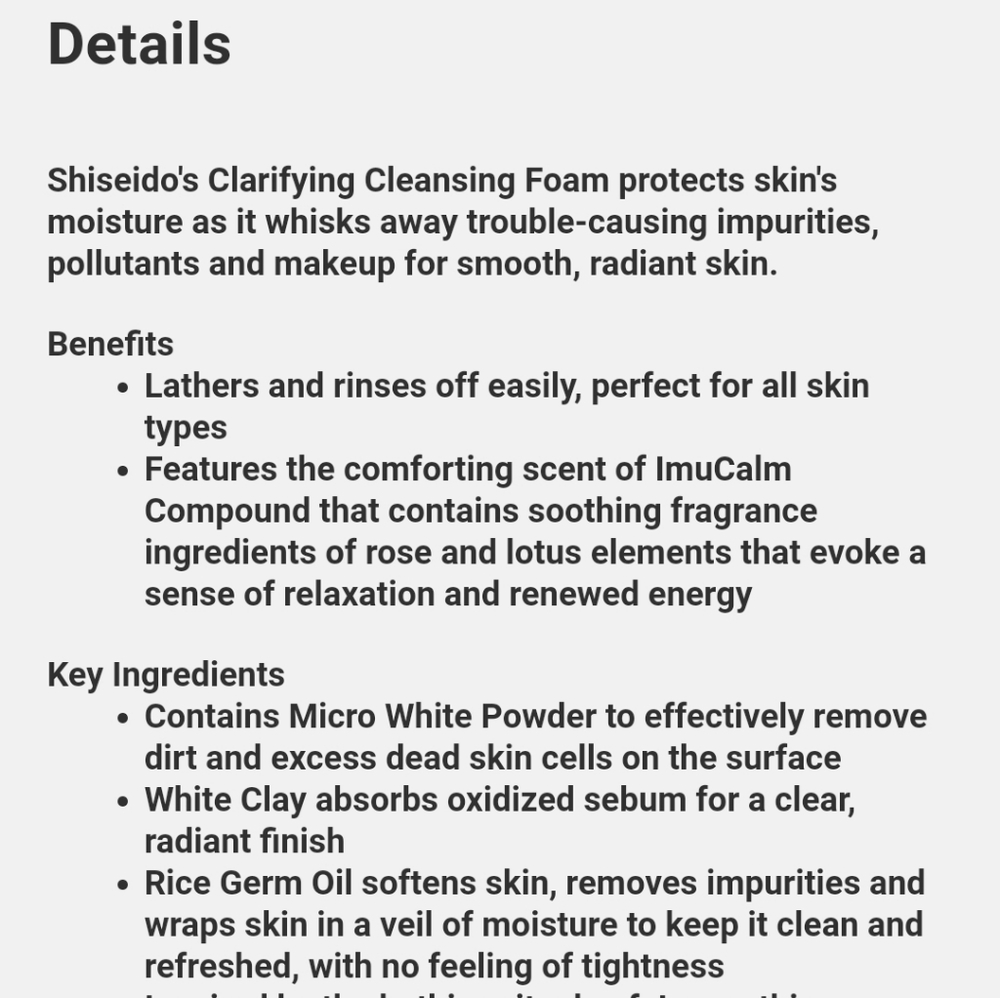 SHISEIDO CLARIFYING CLEANSING FOAM. - Picture 11 of 12